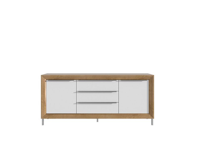Odessa Komoda OD45, dub riviéra/bílá
