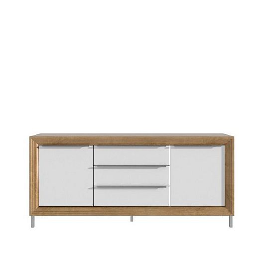 Odessa Komoda OD45, dub riviéra/bílá