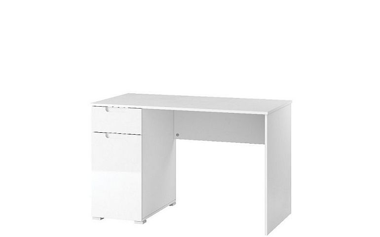Lyon 07 psací stůl, bílá mat / bílá lesk