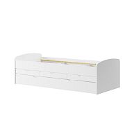 NIKOLETA 1 postel s rozkladem 90 cm, bílá