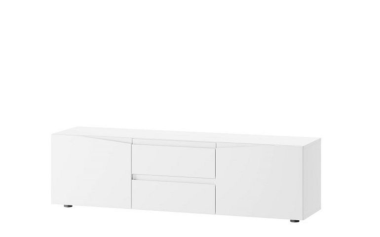 Luccarelli 04 televizní stolek 2D2S, bílý mat