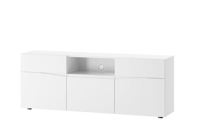 Luccarelli 05 televizní stolek 3D2S, bílý mat