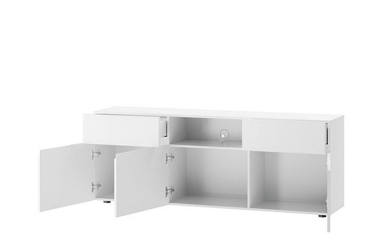 Luccarelli 05 televizní stolek 3D2S, bílý mat