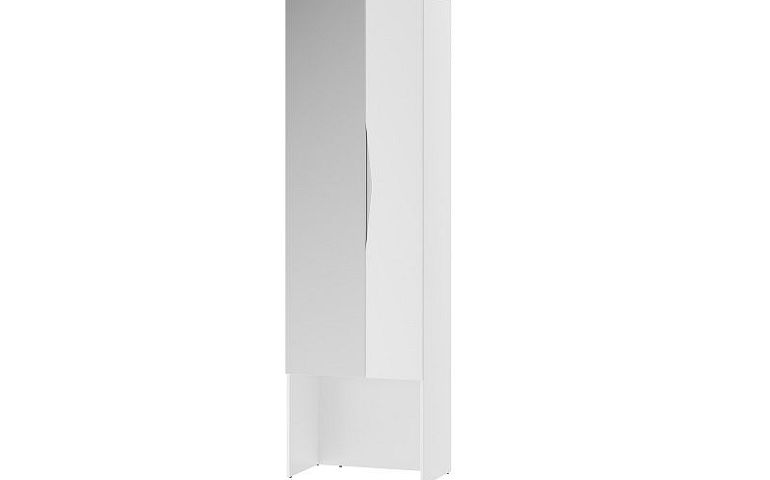 Luccarelli 08 šatní skříň se zrcadlem 2D, bílý mat