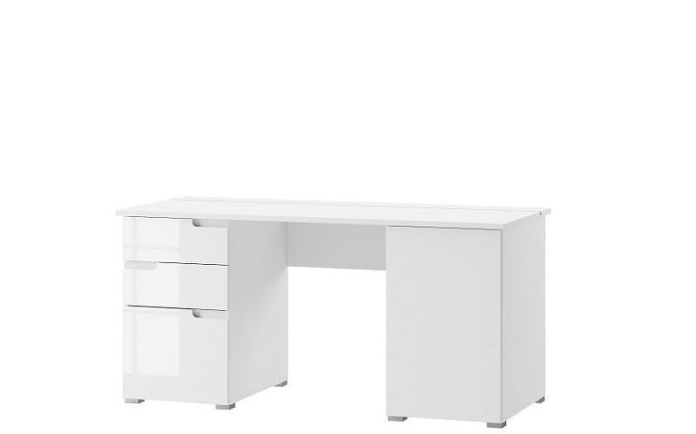 SAMOA 15 psací stůl, bílý mat/bílý lesk