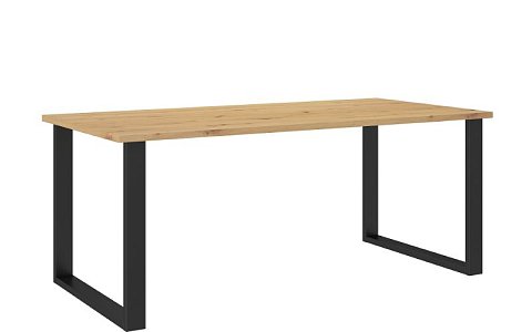 LOFT jídelní stůl 185/90, dub artisan/černá