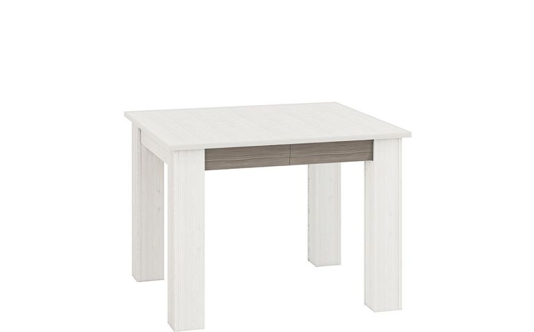 BERNIS 3301 rozkládací jídelní stůl, borovice bílá/borovice bílá/šedá
