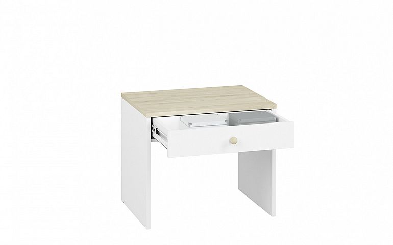 EMPOLI 15 psací stůl, bílá/buk