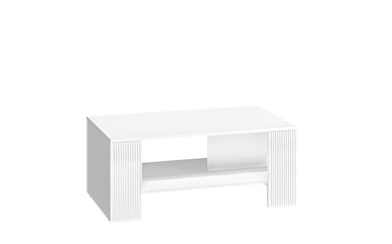 VILLA 05 konferenční stolek, bílá/bílá lesk