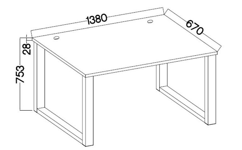 MAXIMUS 150 psací stůl, dub artisan