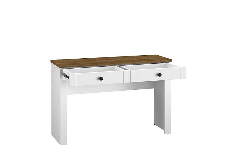 MELISA 16 Psací stůl, bílá/dub lefkas
