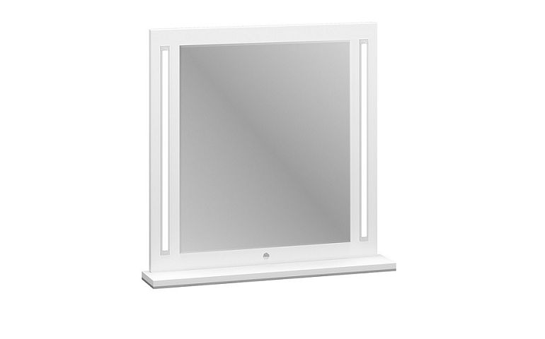 MELISA Zrcadlo 02, s osvětlením, bílá