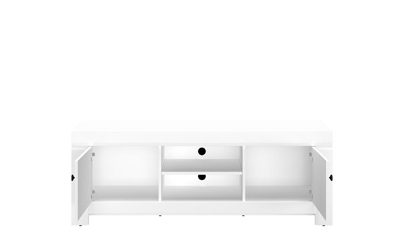 LAMAS 11 televizní stolek, bílá/bílá mat