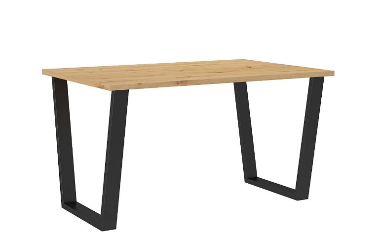 CELINE NEW jídelní stůl 138 x 75 x 90 cm, dub artisan/černý kov