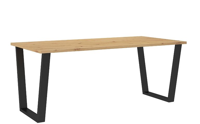 CELINE NEW jídelní stůl 185 x 75 x 90 cm, dub artisan/černý kov