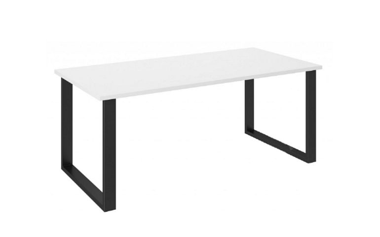 LOFT jídelní stůl 185/67, bílá/černá