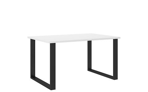 LOFT jídelní stůl 138/90, bílá/černá
