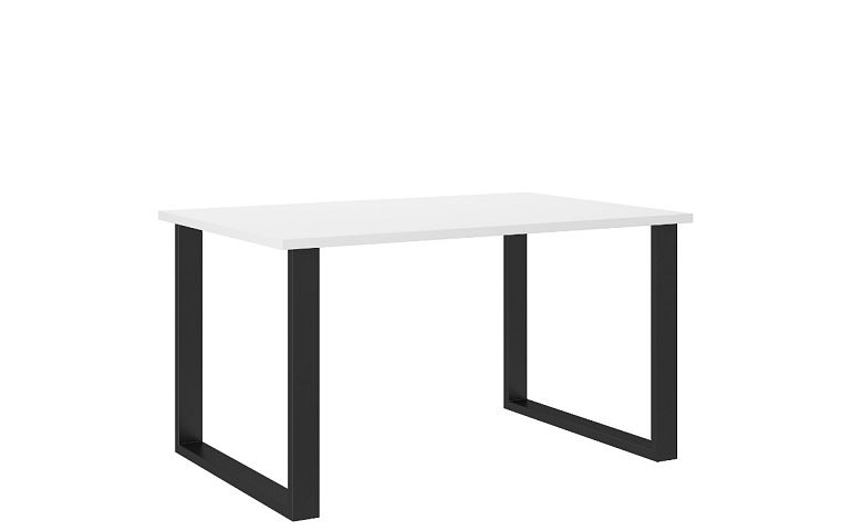LOFT jídelní stůl 138/90, bílá/černá