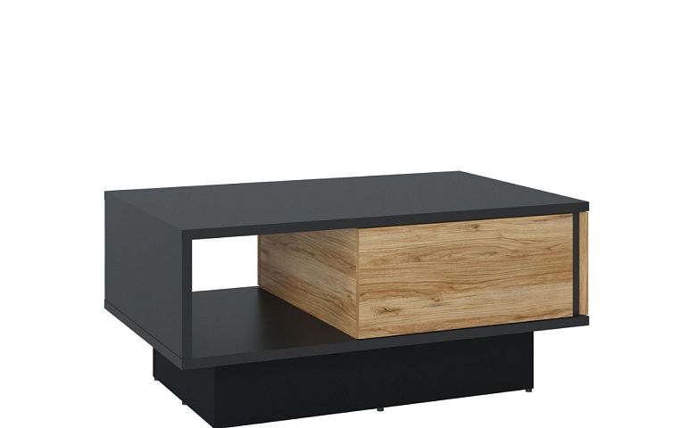 MONACO T01 konferenční stolek, šedá/černá mat/dub catania