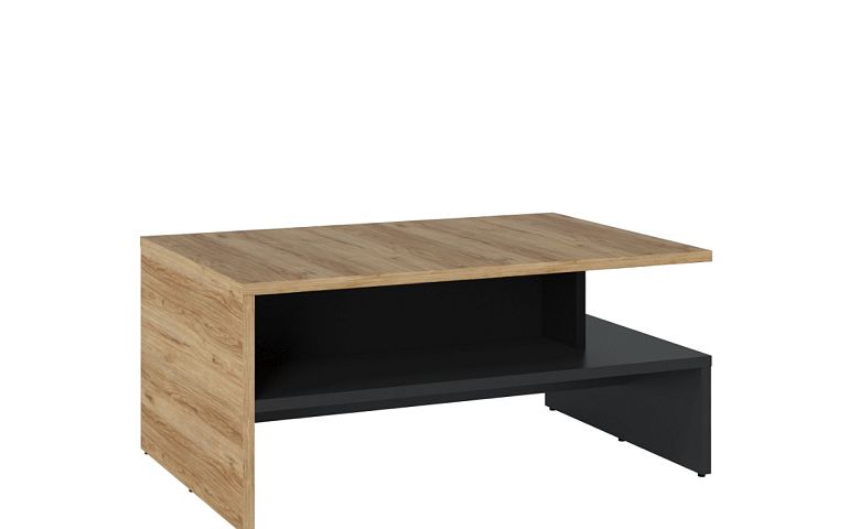 MONACO T02 konferenční stolek, šedá/černá mat/dub catania
