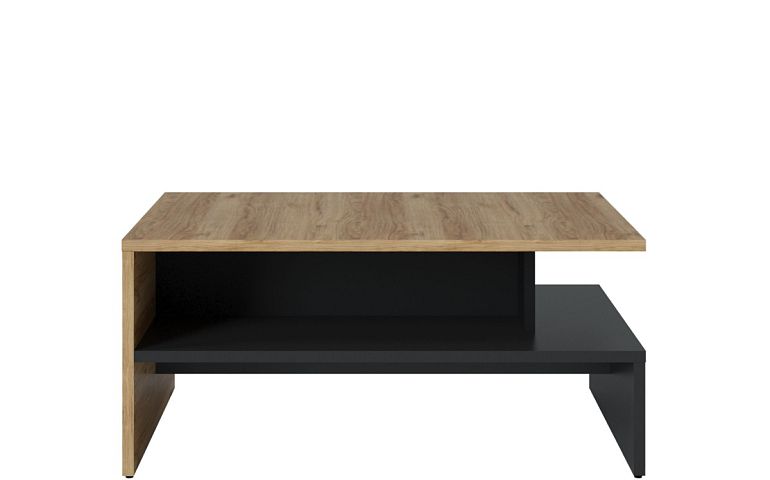 MONACO T02 konferenční stolek, šedá/černá mat/dub catania