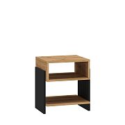 TUEGO 1 regál, dub artisan/černá