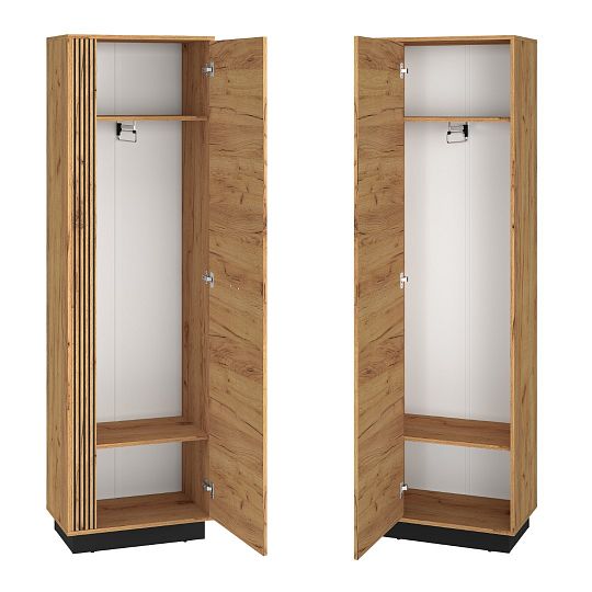VANESSA TRENDY 01 šatní skříň, univerzální, dub craft zlatý/černá