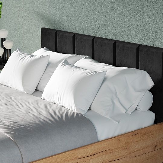 ODESSA 1401 postel 160 cm + rošt a úložný prostor, dub craft zlatý/černý velur
