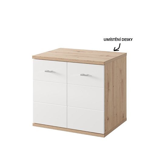 ORFA SILONÉ 88 deska na umyvadlovou skříňku 80 cm, dub artisan