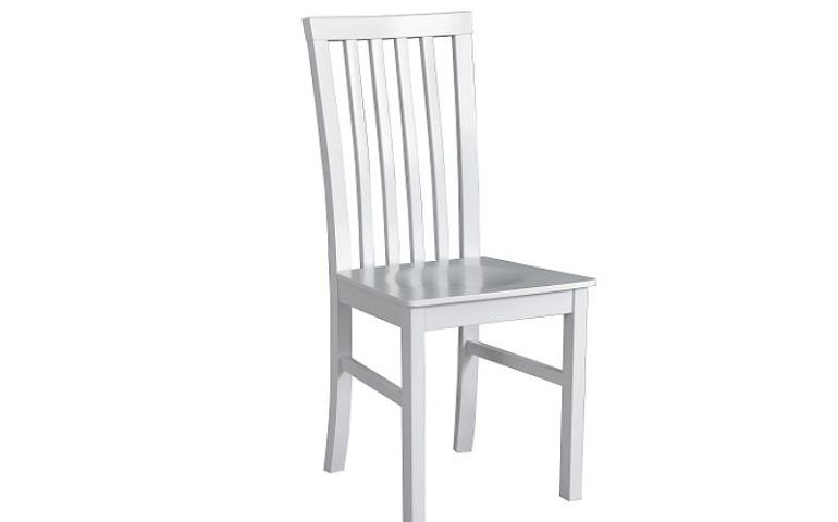 Mia 1D Jídelní židle celodřevěná, bílá