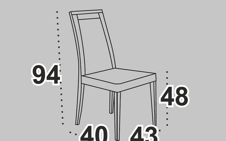 Jídelní židle, Bosanova TYP 4D, ořech