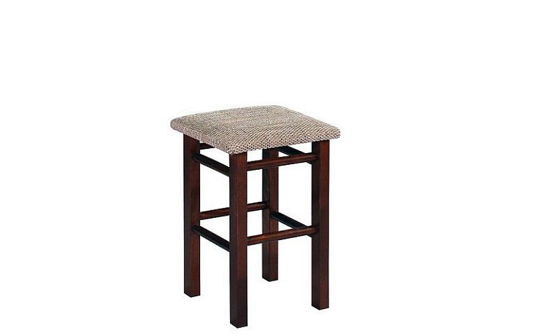 Jídelní židle taburet, Theodor, ořech/bílá káva