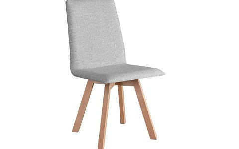 Jídelní židle, Hedvika TYP 2, světle šedá/buk
