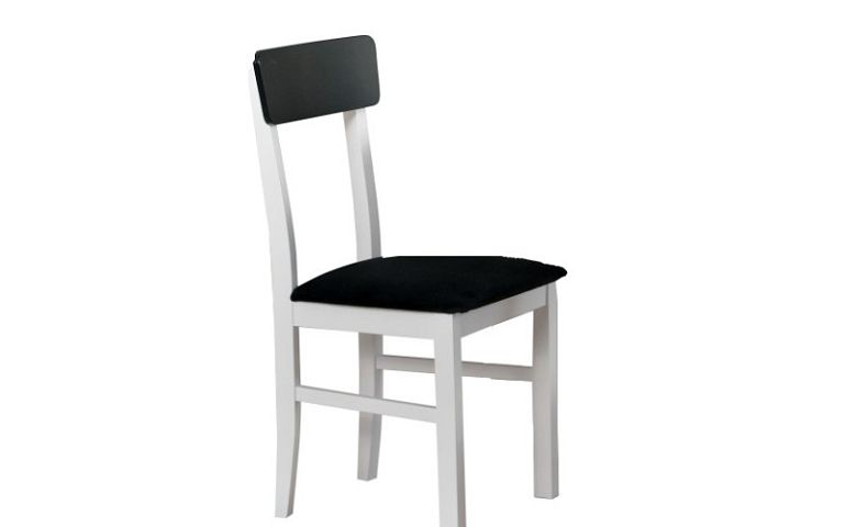 Jídelní židle, Leona TYP 1, bílá/černá