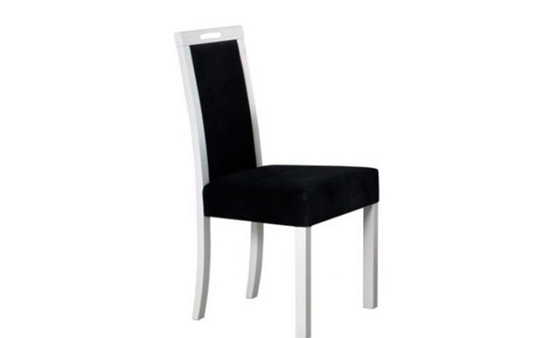Jídelní židle, Romana TYP 5, bílá/černá