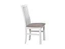 Jídelní židle, Mia TYP 1, bílá/béžová