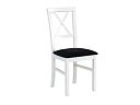 Jídelní židle, Mia TYP 4, bílá/tmavě šedá