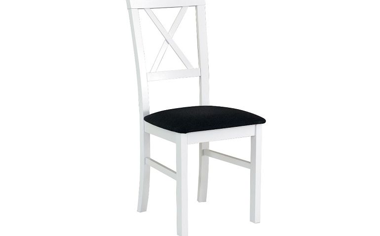 MIA 4 jídelní židle, bílá/tmavě šedá