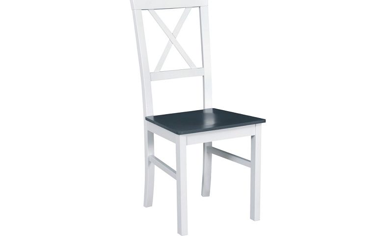 Jídelní židle, Mia TYP 4D, bílá/grafit