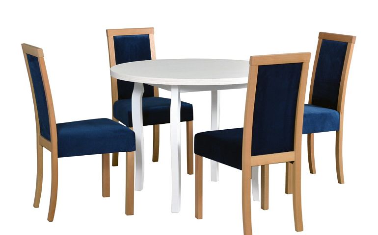 Jídelní židle, Romana TYP 3, dub granson/tmavě modrá