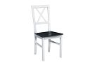 Jídelní židle, Mia TYP 4D, bílá/černá
