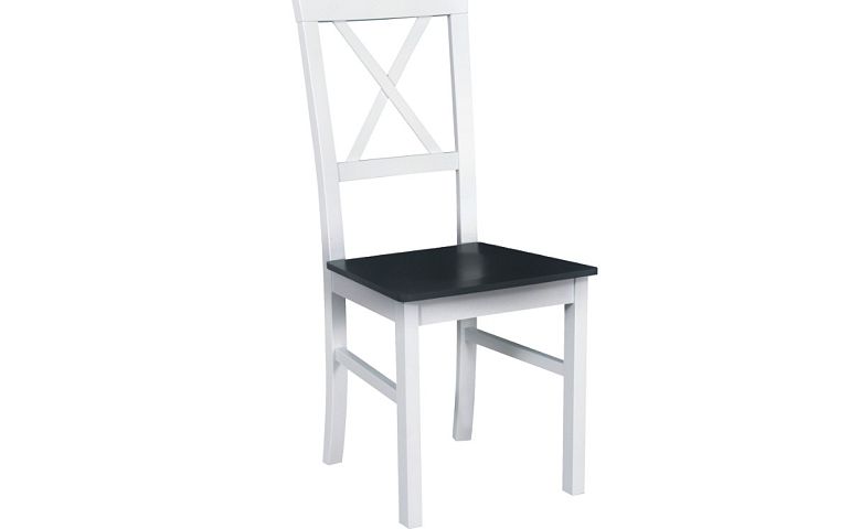 MIA 4D jídelní židle, bílá/černá