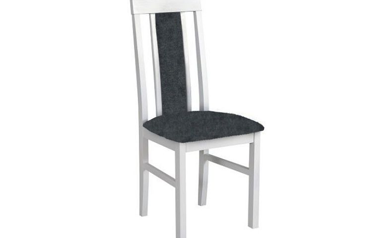NIEL 2 jídelní židle, bílá/šedohnědá
