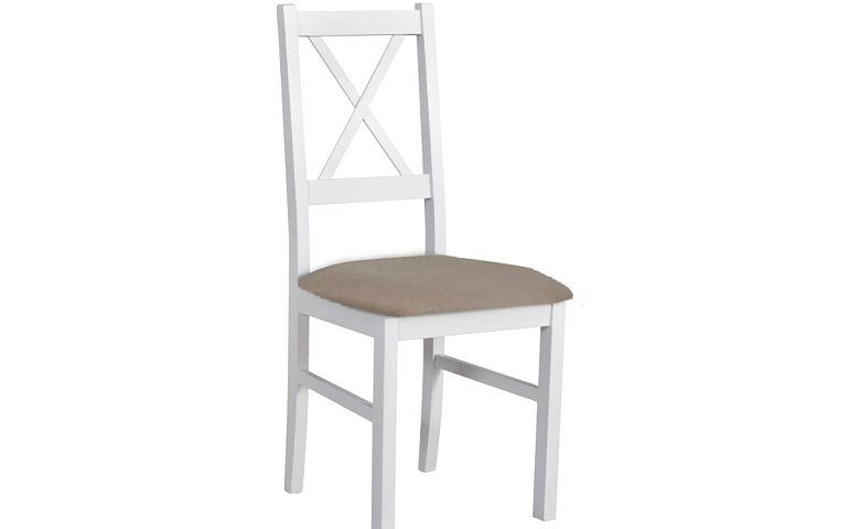 NIEL 10 jídelní židle, bílá/béžová