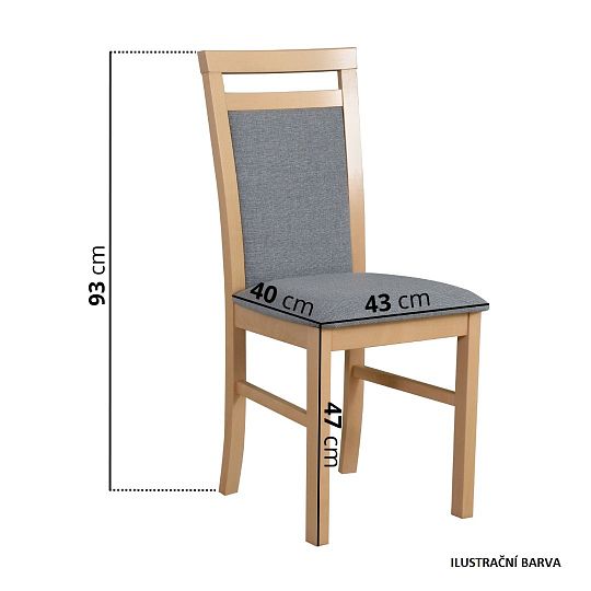 Jídelní židle, Mia TYP 5, dub sonoma