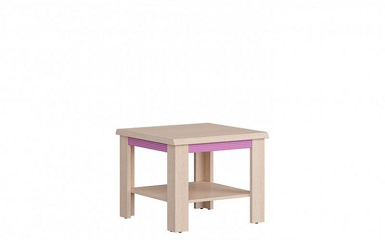 Caps Konferenční stolek LAW/60 Dub světlý belluno/růžová