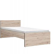 RONSE postel 90 cm, dub san remo světlý/šedý wolfram