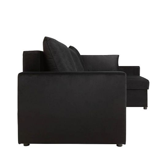 PŘEMEK IV LUX rohová sedací souprava, UNI, černá